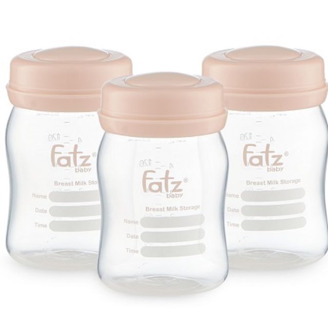 (Thái Lan) Bộ 3 bình trữ sữa 150ml FatzBaby FB0120N