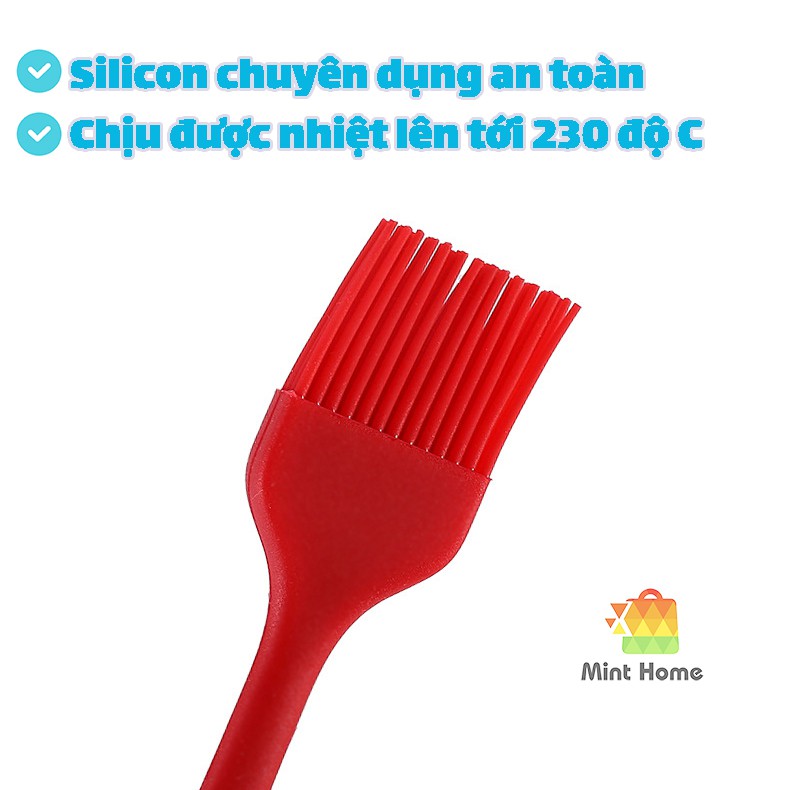 Chổi quét dầu ăn silicon chịu nhiệt, cọ quét dầu ăn dùng cho khuôn làm bánh, khuôn nướng bánh nồi chiên không dầu ko