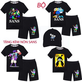 Del hot combo bộ quần áo game undertale nhân vật bé sans độc đáo tặng kèm nón
