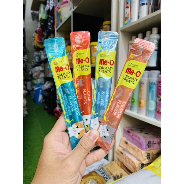 Súp thưởng cho mèo Me-o Cream Treats hủ 36 thanh mix 4 vị