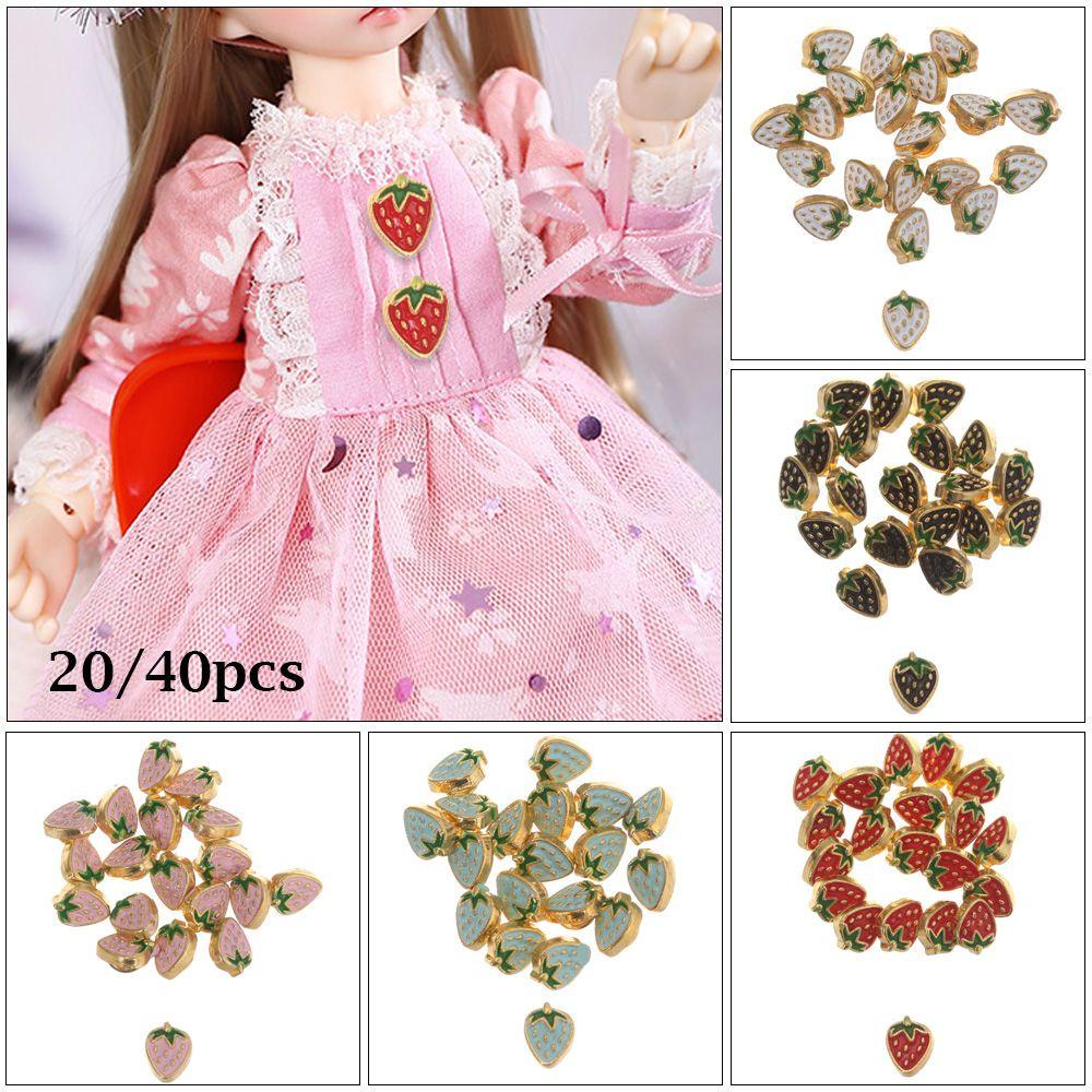 Set 20 / 40 Nút Áo Hình Trái Dâu Xinh Xắn