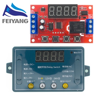  Dc 5V 12V 24V 10A Có Thể Điều Chỉnh Thời Gian Trễ Rơle Mô-đun LED Thời Gian Kỹ Thuật Số Rơle Hẹn Giờ Trễ Kích Hoạt Công Tắc Hẹn Giờ Công Tắc Điều Khiển 