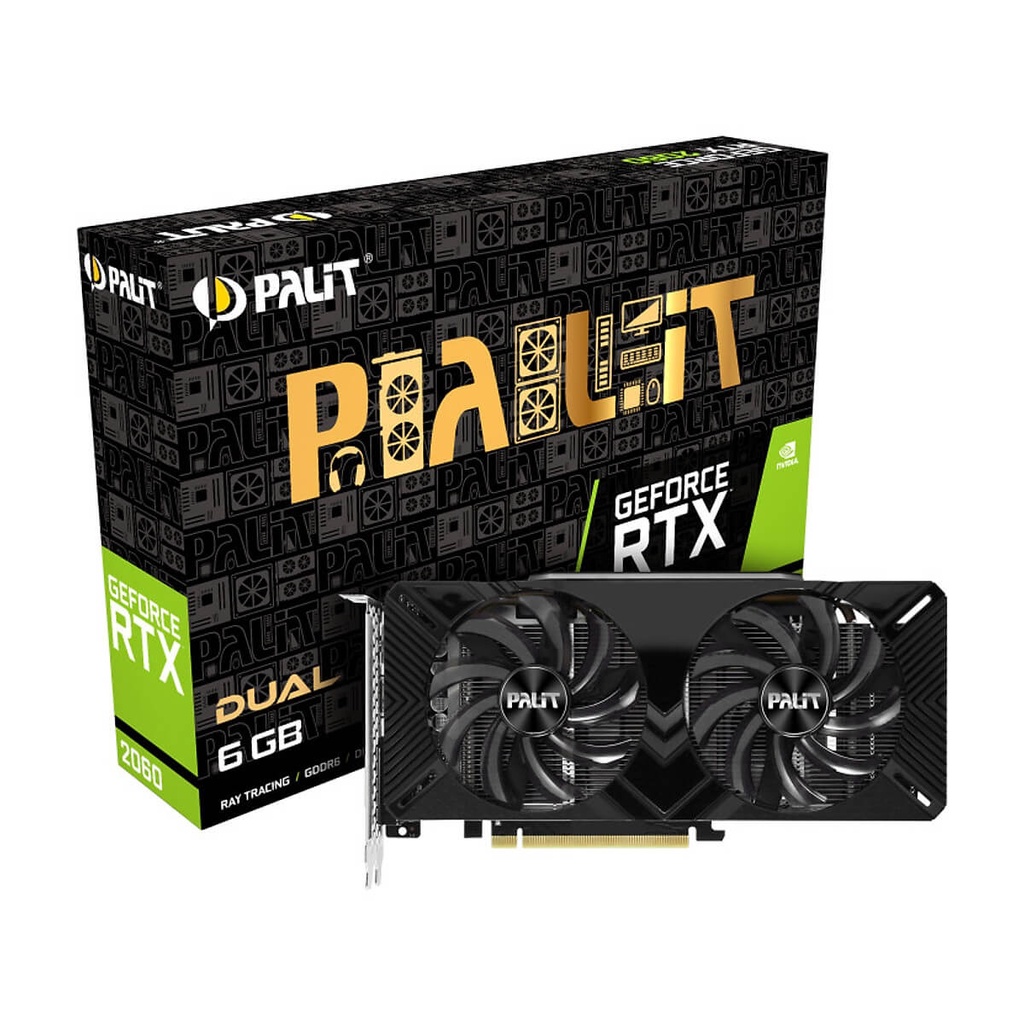 Card Đồ Họa VGA Palit GeForce RTX 2060 Dual NE62060018J9-1160A-1