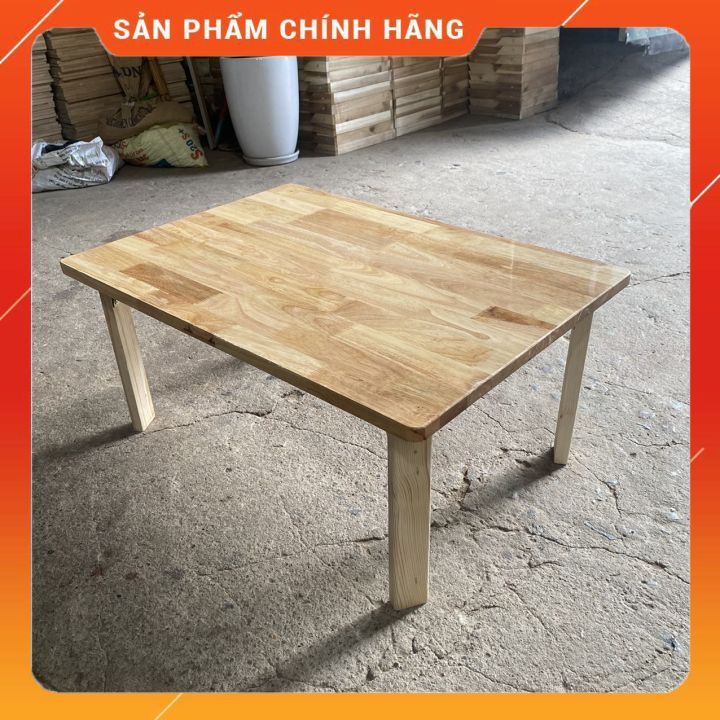 Bàn gỗ chân gấp gọn chân bánh mỳ nhiều size 50x70x30 Havaco store