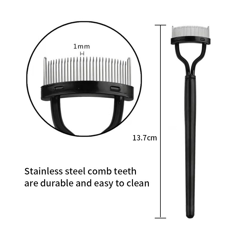 Lược Chải Lông Mi Bằng Kim Loại Có Thể Gấp Gọn Tiện Lợi