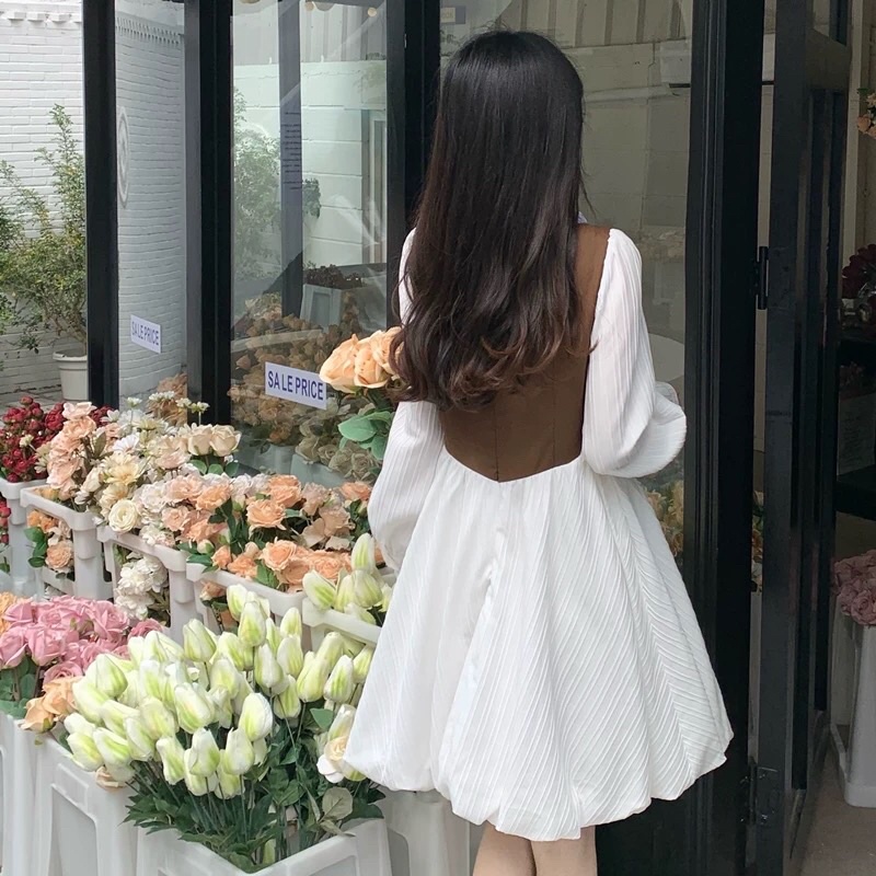 Váy lolita yếm nâu Quảng Châu cực xinh