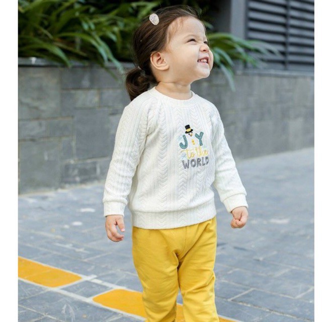 Bộ quần áo bé trai bé gái dài tay Joyful La Pomme (SL137/SL236)