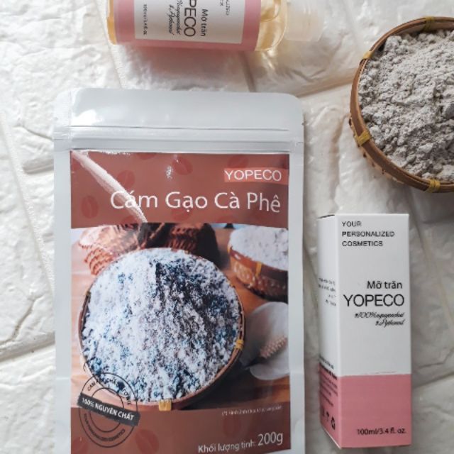 Combo Cám gạo càpe + Mỡ trăn yopeco