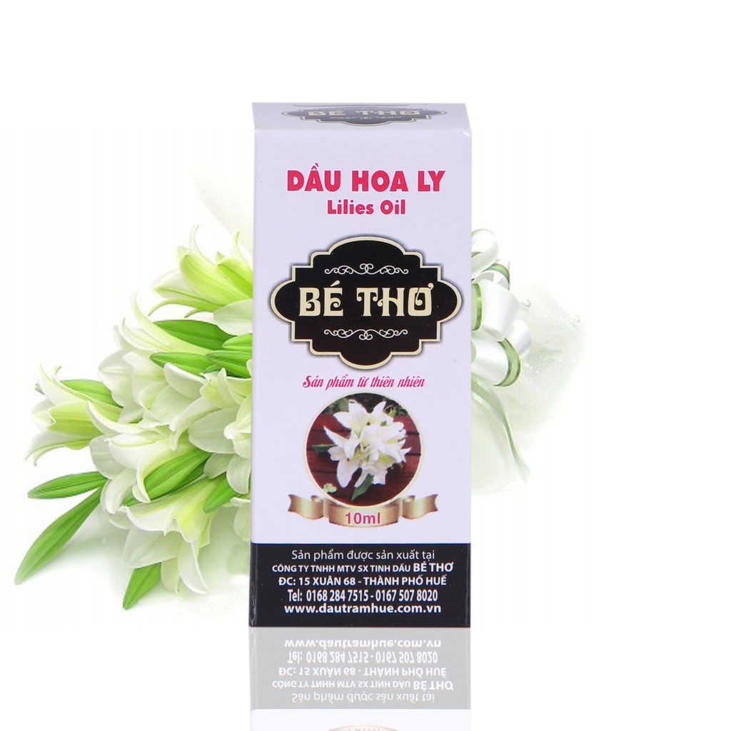 Tinh dầu Bé Thơ Huế Loại 10ml  ( Hàng chính hãng có tem chống giả của Công ty TNHH MTV Sản xuất Tinh dầu Bé Thơ)