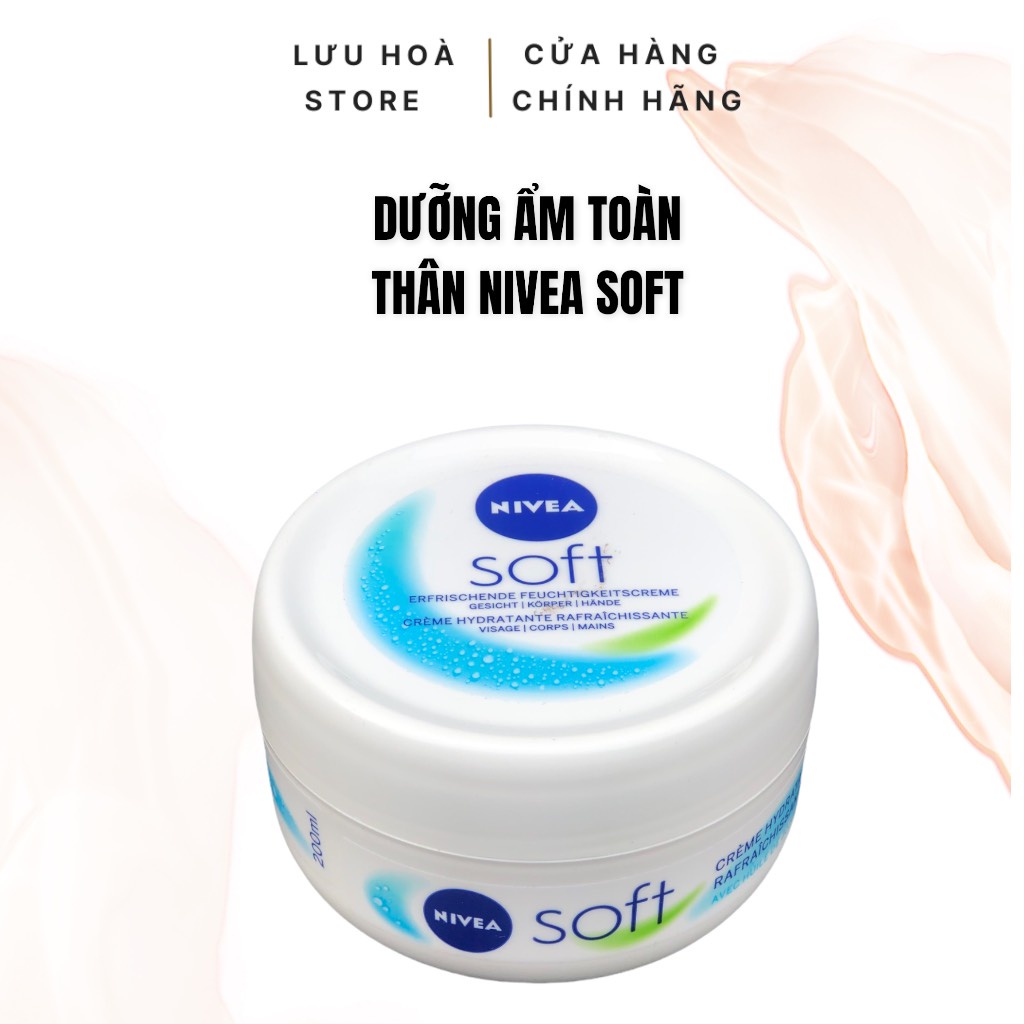 [SALE ] Kem dưỡng da Nivea soft -ĐỨC-   200ml