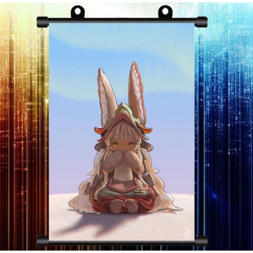 Tranh Vải Canvas Treo Tường Trang Trí in Hình Anime Thủ Công Tại Abyss Nanachi