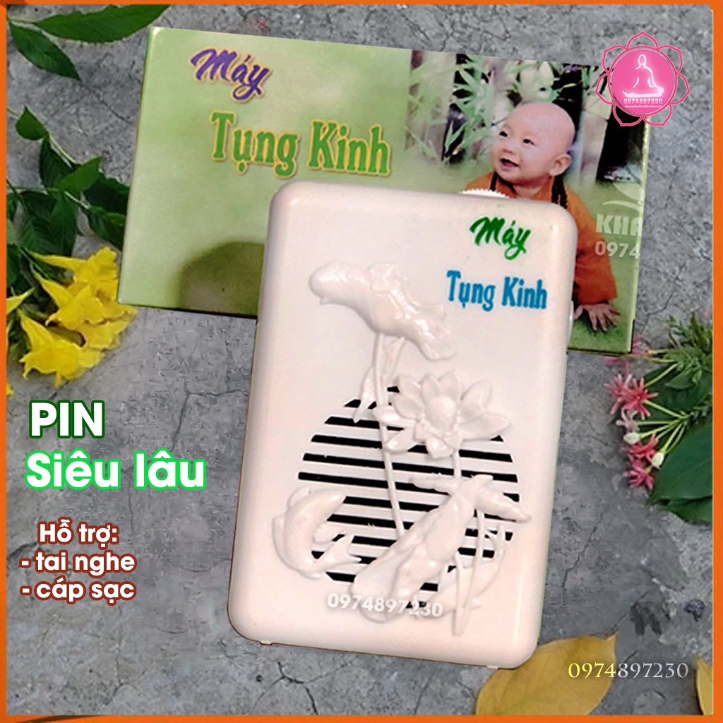 Máy Tụng Kinh Niệm Phật Di Đà 1 Bài Có Cổng Sạc Tai Nghe Dây Đeo KT03