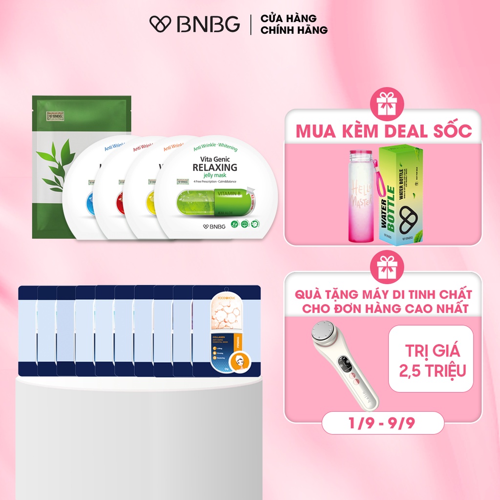 Combo 15 Mặt Nạ Dưỡng Da, Cấp Ẩm Toàn Diện BNBG 30ml/miếng