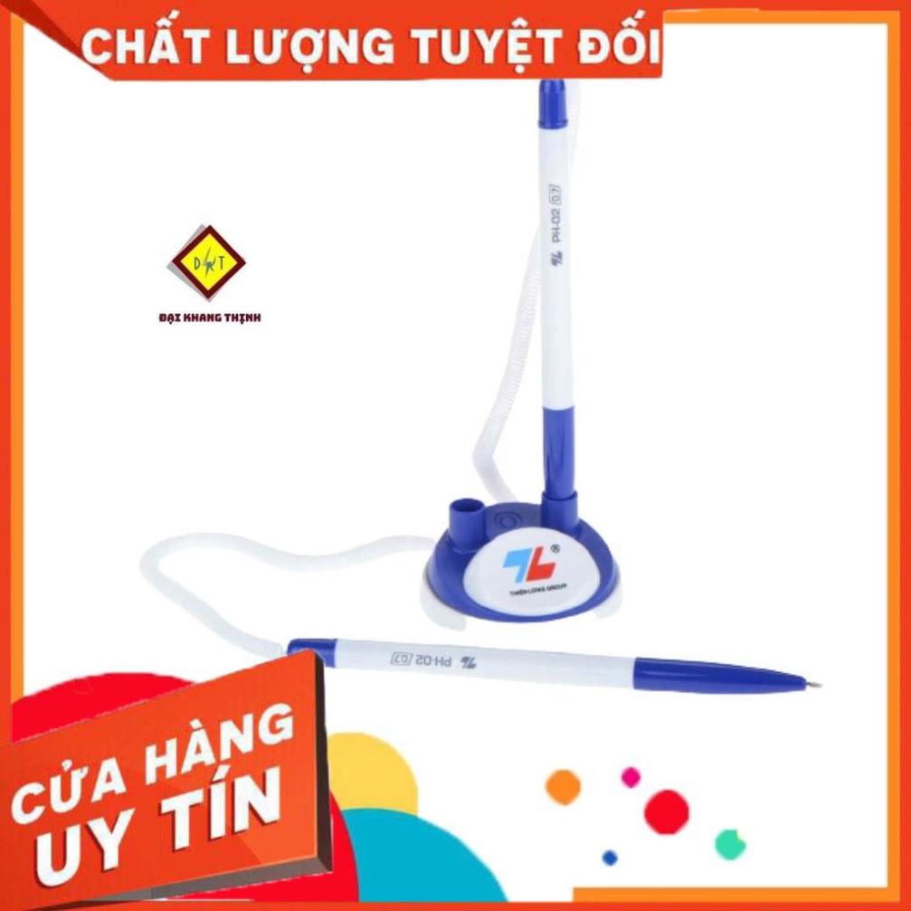 Bút cắm bàn đôi Thiên Long PH 02 viết bi TL cắm bàn đủ 2 màu XANH - ĐEN CAM KẾT CHÍNH HÃNG