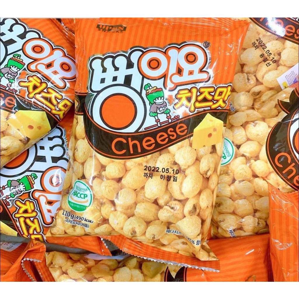 ☘️ Snack Bắp Rang Hàn Quốc Vị Phô Mai - Vị Mật Ong Gói Lớn 250g