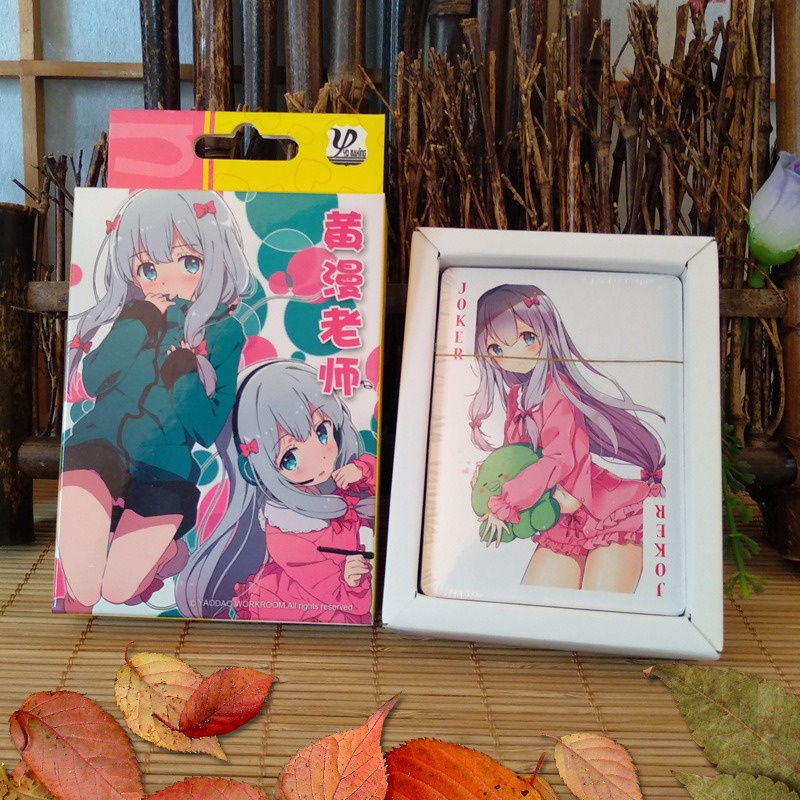 Bộ thẻ bài in hình EM GÁI TÔI LÀ ÔNG HOÀNG MẪN 54 lá khác nhau bộ tú bài tây anime manga chibi xinh xắn