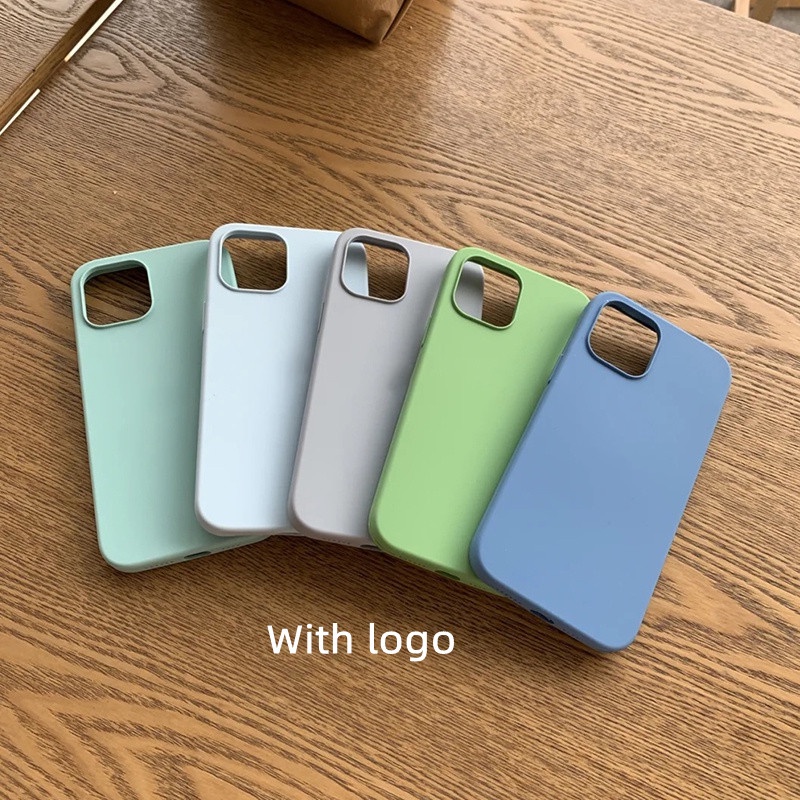 Ốp Điện Thoại Silicone Dạng Lỏng Chống Trượt Chống Sốc Nhiều Màu Sắc Cho iPhone 13 Pro Max 12 11