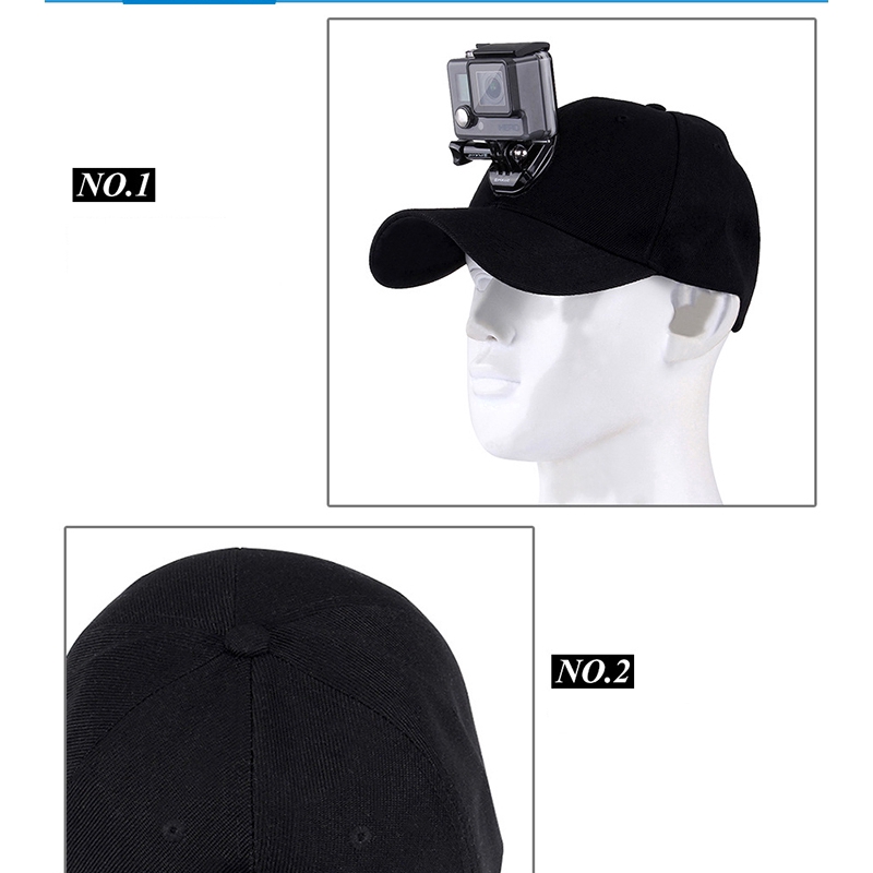 Mũ lưỡi trai có đế gắn camera hành trình Go Pro Hero 5 4