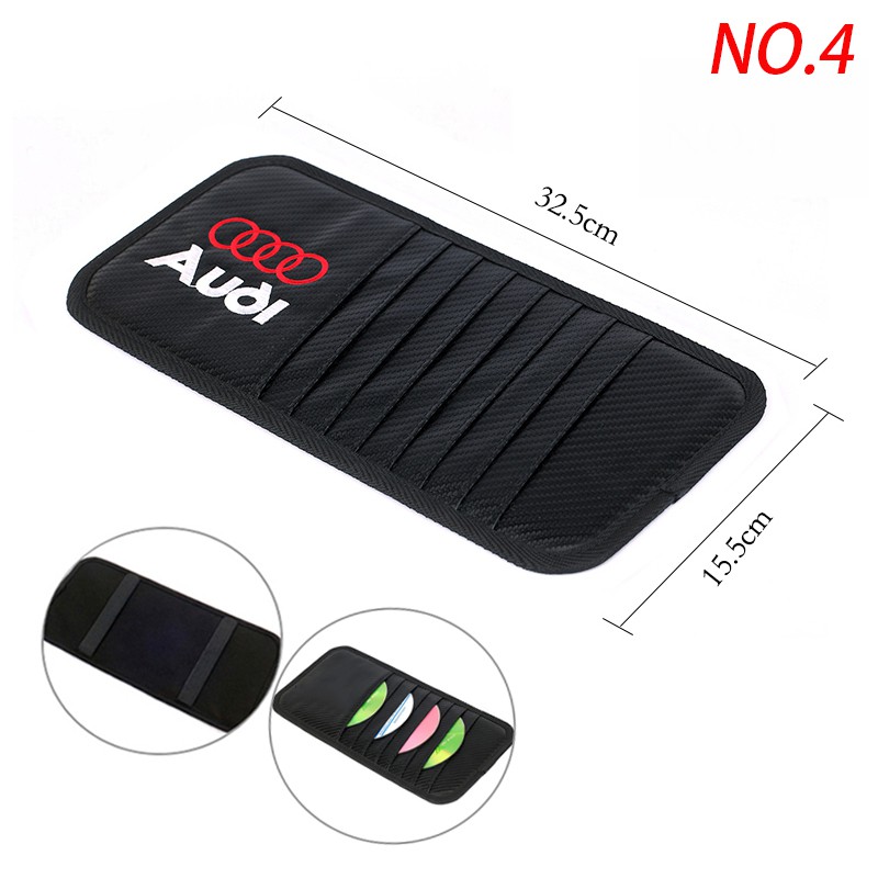 Audi Carbon Fiber Car Seat Neck Pillow Safety Belt Pad Cover Shoulder Pad Gap Leak-Proof Stopper Sun Visor CD Holder Storage Pocket Car Steering Wheel Cover for Audi A4L Q3 Q5 Q7 TT A3 A4 A5