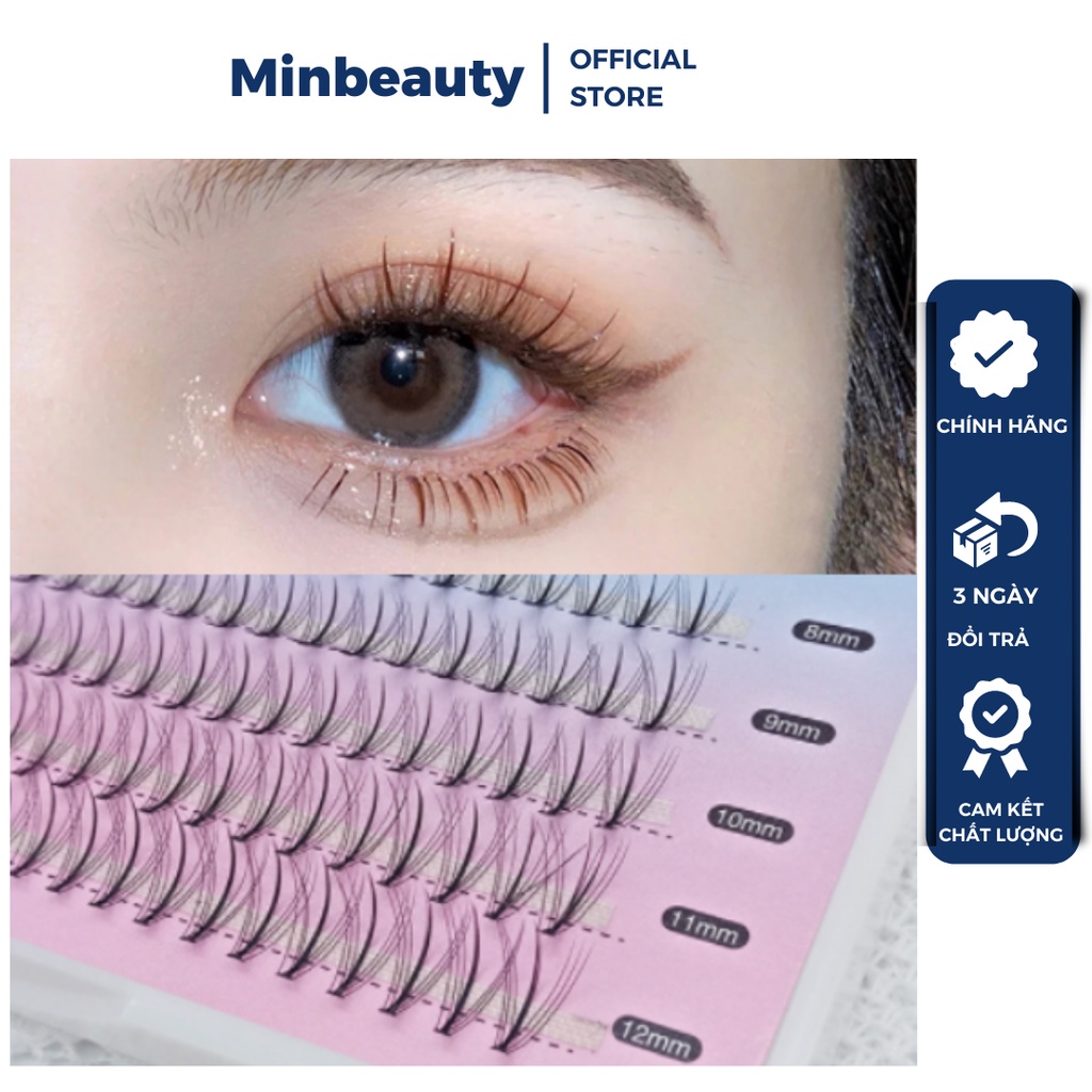 (Tặng keo) Lông Mi Dưới Shangpin Cong Đuôi Cá nhiều kích cỡ Tự Nhiên