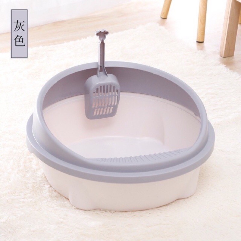 Khay vệ sinh cho mèo cao cấp hình Elip size 40.36.18 Cm