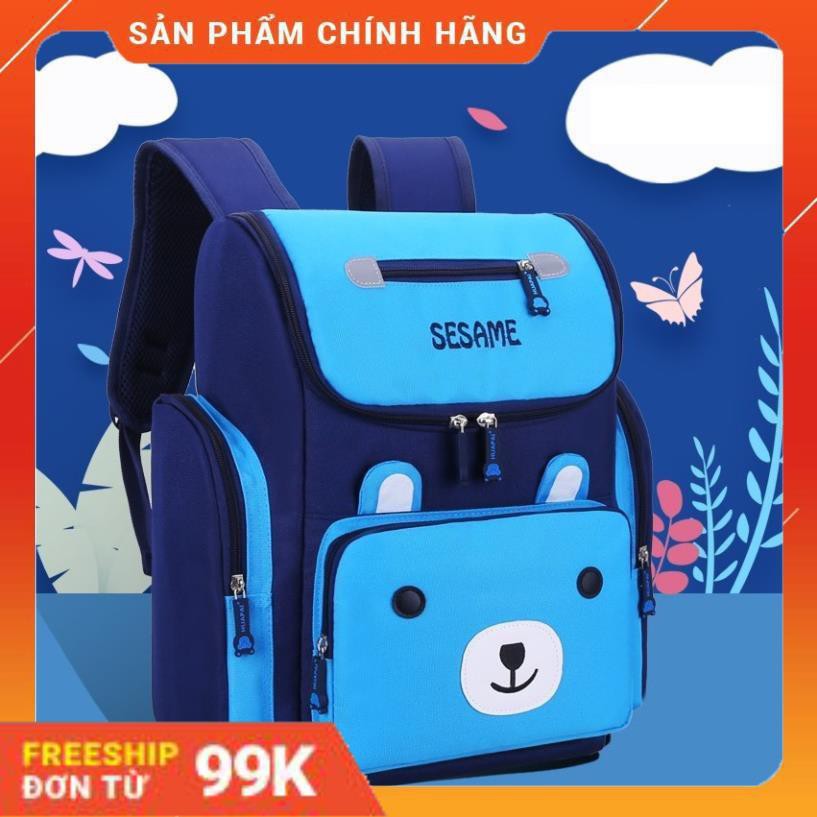 Balo đi học tiểu học cấp 1 cấp 2, cặp sách siêu nhẹ chống gù lưng bé gái bé trai