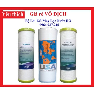 Bộ Lõi Lọc 123 Máy Lọc Nước RO, Bộ Lõi Lọc Thô 123