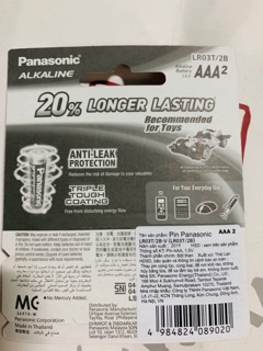 Pin Alkaline AAA Panasonic Hộp 12 vỉ