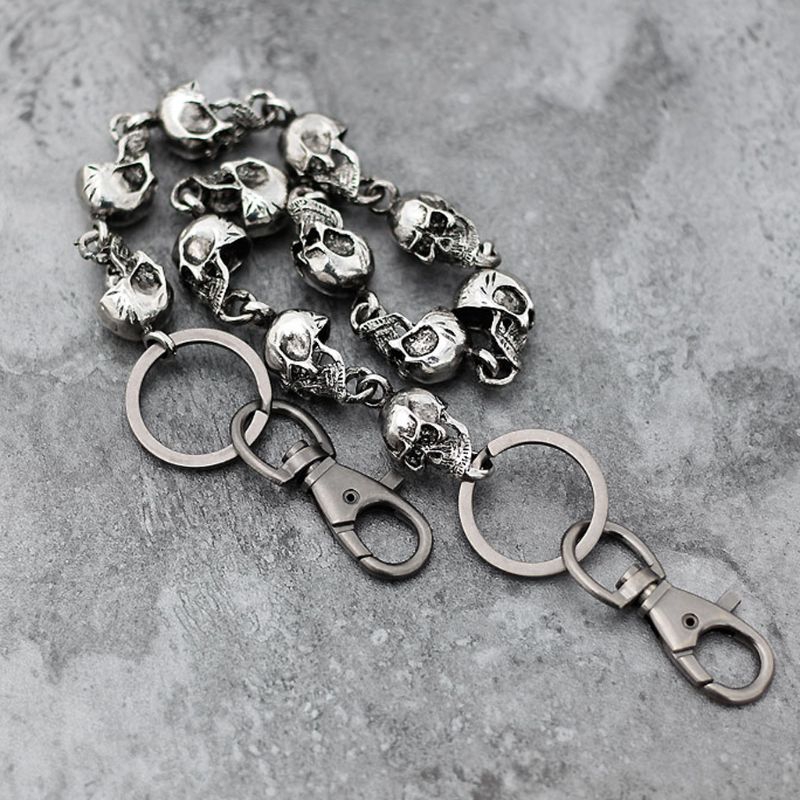 Dây Xích Đeo Quần Hình Đầu Lâu Phong Cách Gothic Cá Tính