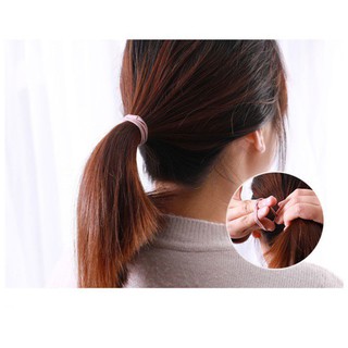Cột chun tóc Bunato trơn co dãn nhiều màu SC23