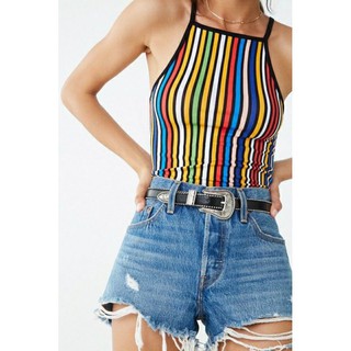 Áo croptop kẻ sọc