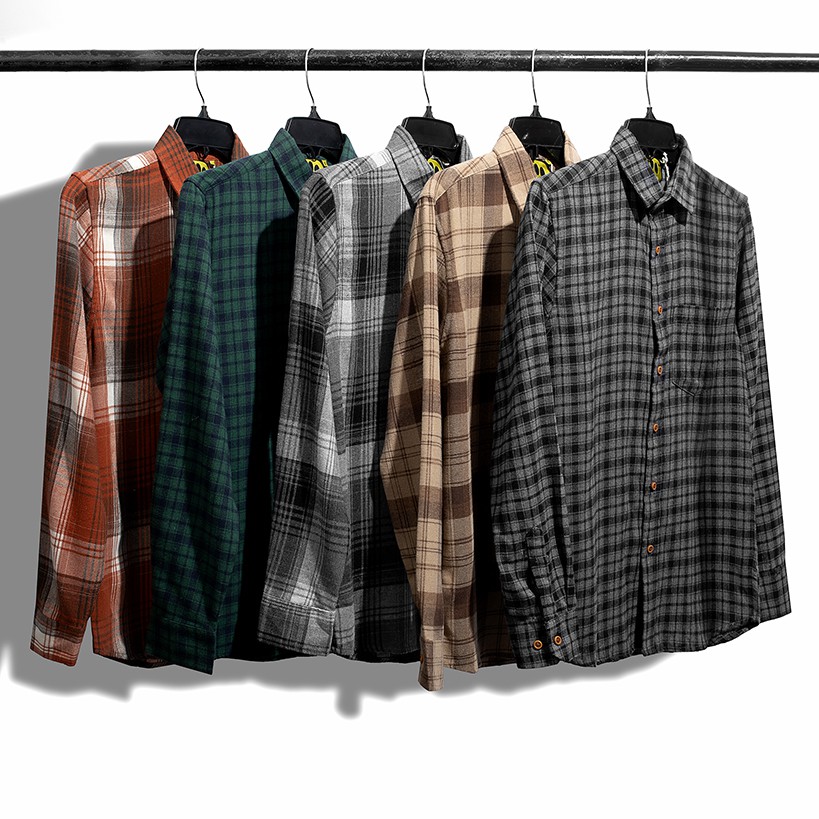 Áo Sơ Mi Nam Flannel Hàng Hiệu SUPER BROS Unisex Thêu Logo - Thiết Kế Trẻ Trung, Hiện Đại - Với Nhiều Màu Nam Tính