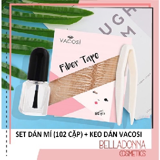 Set 120 Miếng Dán Mí Dạng Lưới Vacosi Invisible Fiber Tape VM16 (Kèm Keo Dán)