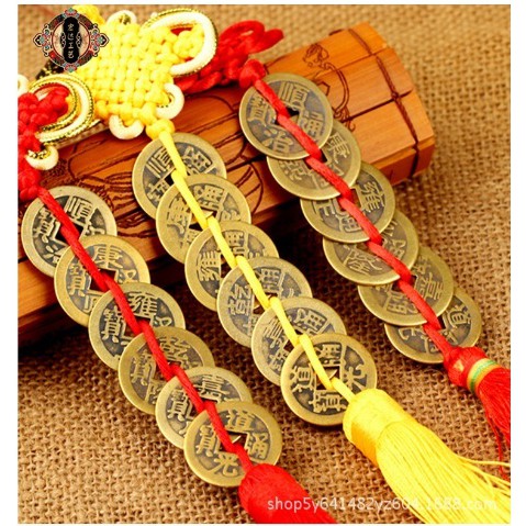 Xâu tiền lục đế, xâu 6 đồng xu phong thủy, tài lộc | BigBuy360 - bigbuy360.vn