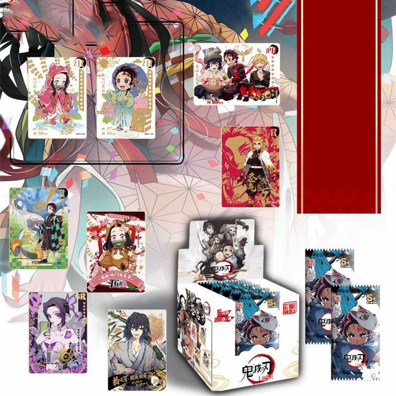 Set 5 ảnh thẻ THANH GƯƠM DIỆT QUỶ KIMETSU NO YAIBA cao cấp anime chibi sưu tập card xinh xắn