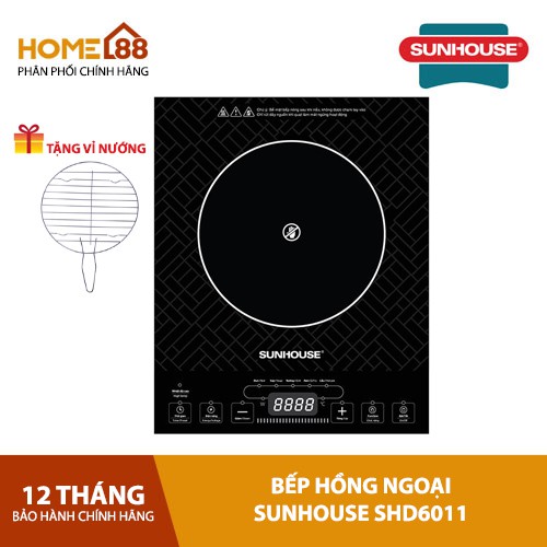 Mã ELHADEV giảm 4% đơn 300K Bếp hồng ngoại Sunhouse SHD6011 chính hãng giá