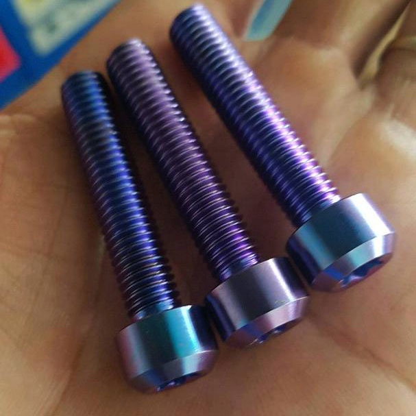 Ốc titan GR5 đầu trụ 8li20, 8li25, 8li40, 8li70 cho Wave, Sirus, Winner, Winner X, Exciter 150, Exciter 155,....