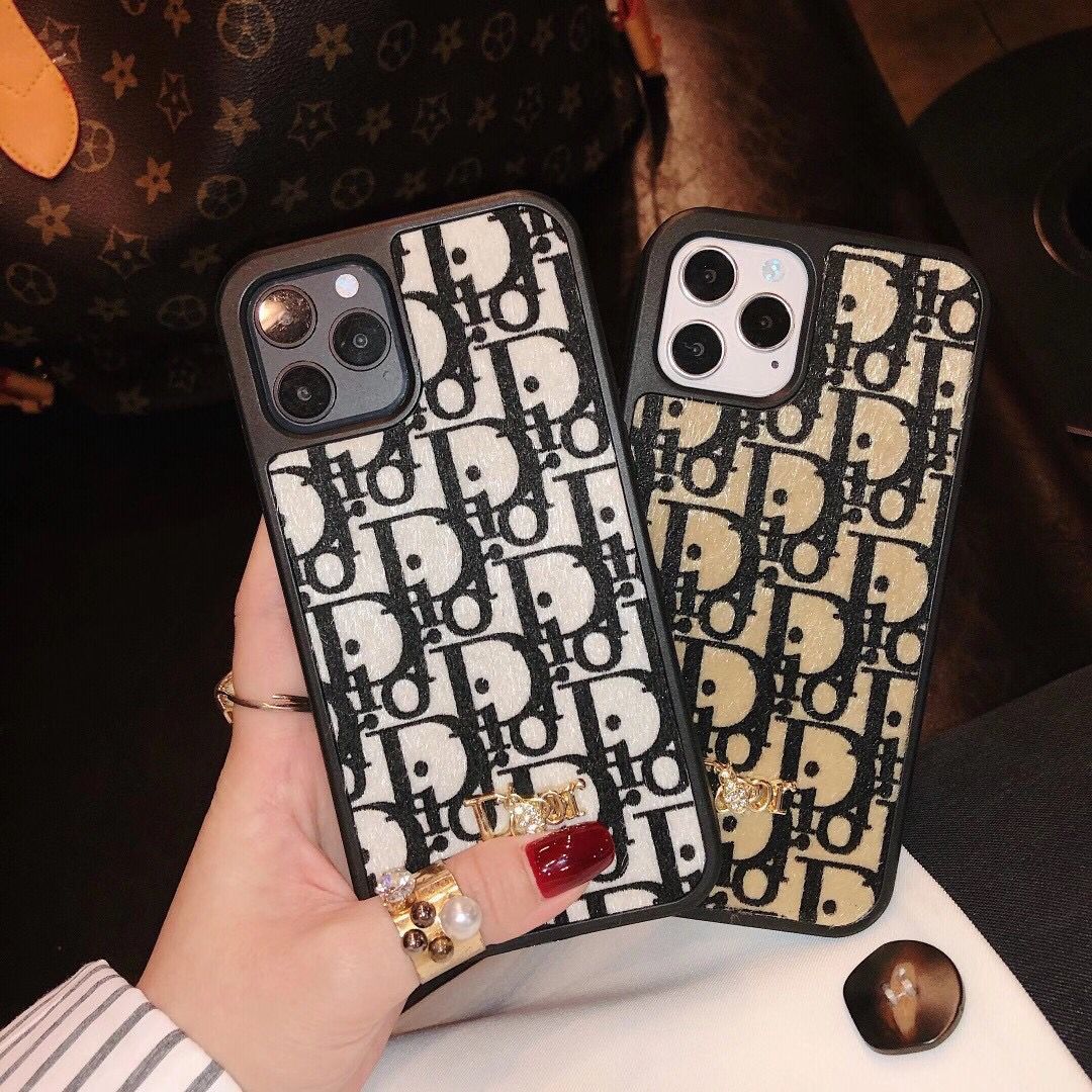 Ốp Điện Thoại Bằng Da Họa Tiết Logo DIOR Sang Trọng Cho Iphone 12 Pro Max 12 Mini 11 Pro Max Xs Max Xr Se 2020 7 8 Plus | BigBuy360 - bigbuy360.vn