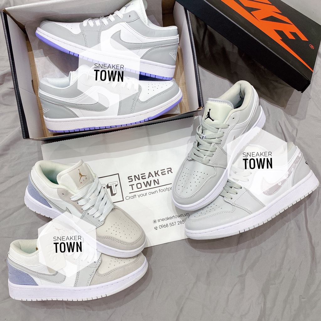 GIÀY THỂ THAO SNEAKER TRẮNG XÁM NAM NỮ CAO CẤP