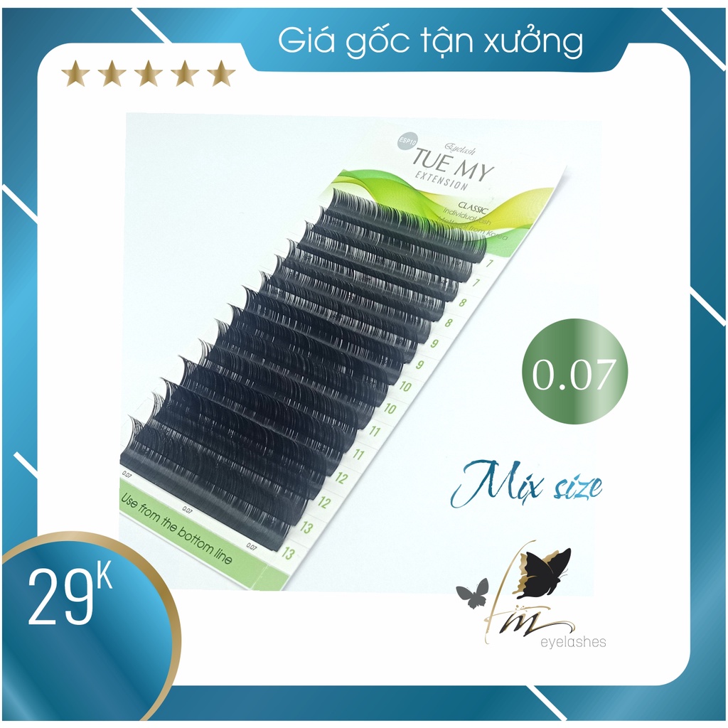Mi Khay Classic 0.07 Mix Size - Đen