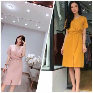 Váy xoắn eo giấu bụng