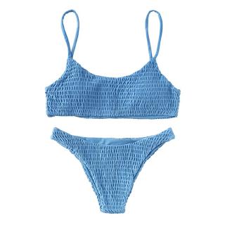 Bộ bikini phối dây có đệm mút dành cho nữ