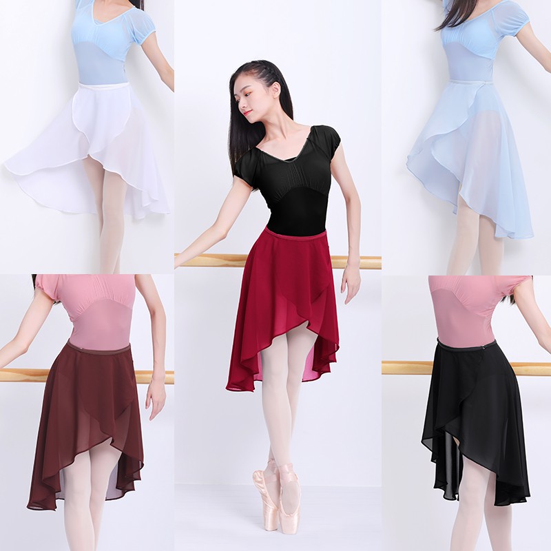 Chân Váy Múa Ba Lê Dài Chất Liệu Chiffon Cho Nữ