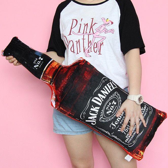 Gối Nhồi Bông Hình Chai Rượu Vang Sáng Tạo Vui Nhộn Cho Nam Và Nữ