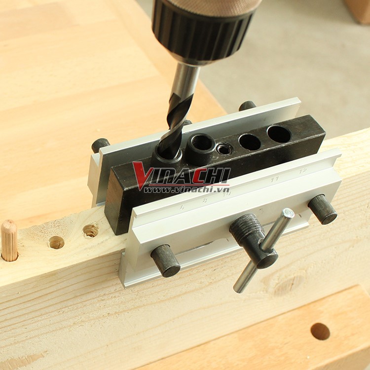 Bộ cữ khoan chốt gỗ mytech kiểu 2 - 4 lỗ