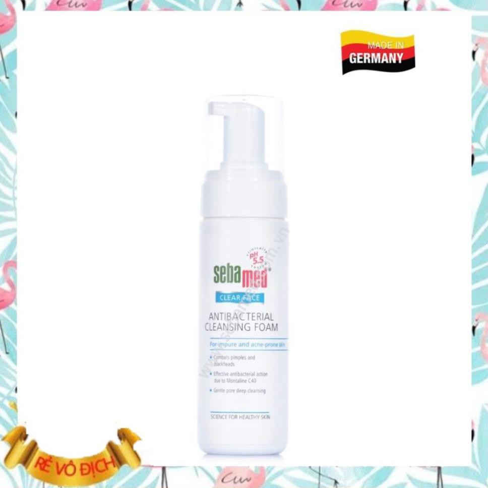 SỮA RỬA MẶT ANTI-ACNE KHÁNG KHUẨN SEBAMED pH5.5 - 50ml/150ML - ĐỨC