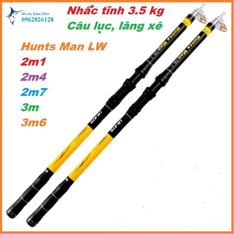 cần câu rút máy Hunts Man LW từ 2m1 đến 3m6