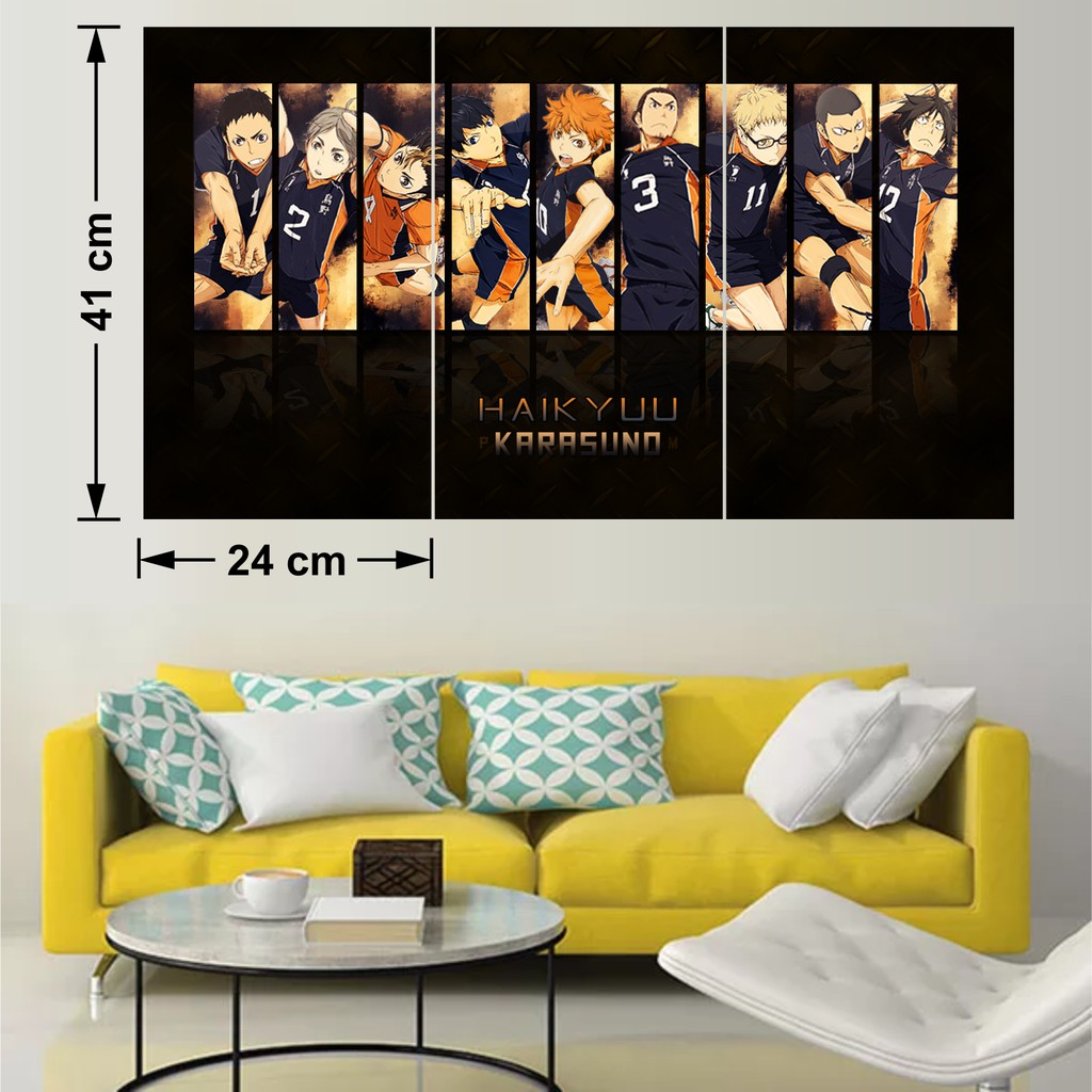 [Mã LIFEHLDEC giảm 10% đơn 99k] Poster Decal Vua Bóng Chuyền Haikyuu By AnimeX