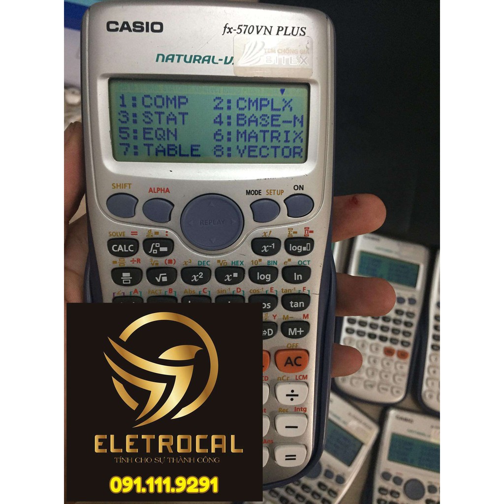 Máy tính cũ Casio 570 VN PLUS 97%| MÁY TÍNH BỎ TÚI CŨ CHÍNH HÃNG