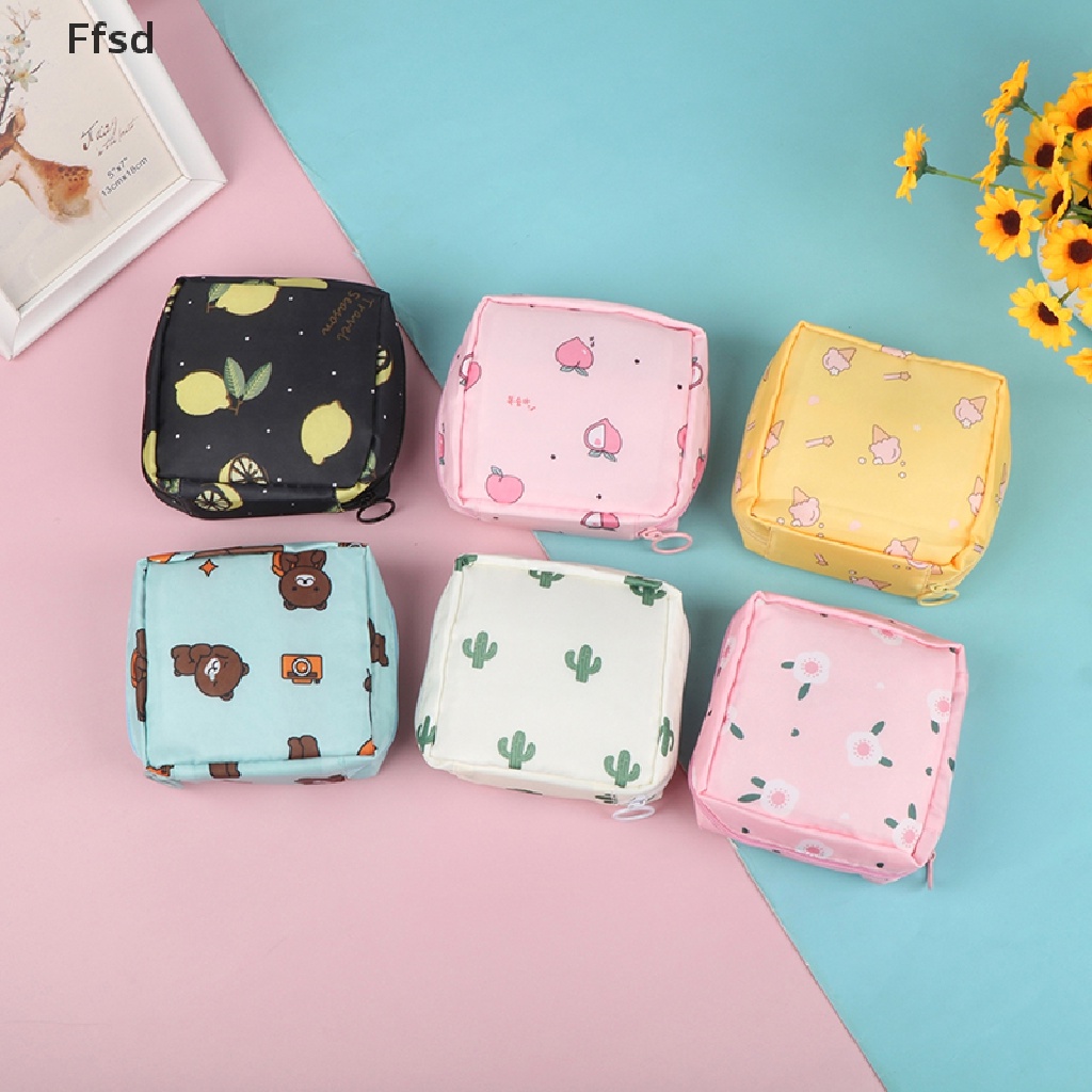 {Ffsd} Túi Đựng Đồ Trang Điểm Tampon Di Động Dễ Thương * Bán Chạy